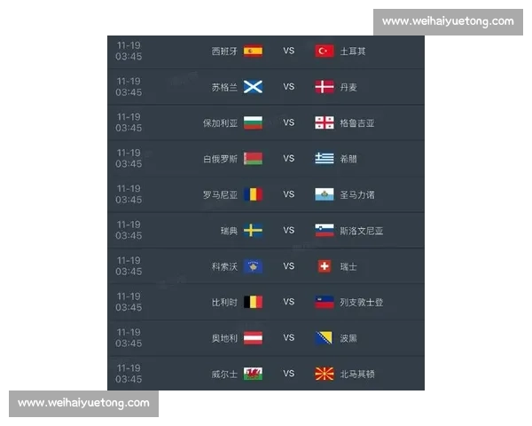 英格兰对阵丹麦比赛时间公布焦点之战引发球迷期待欧洲杯赛程重要一战